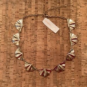 Gold Fan Necklace